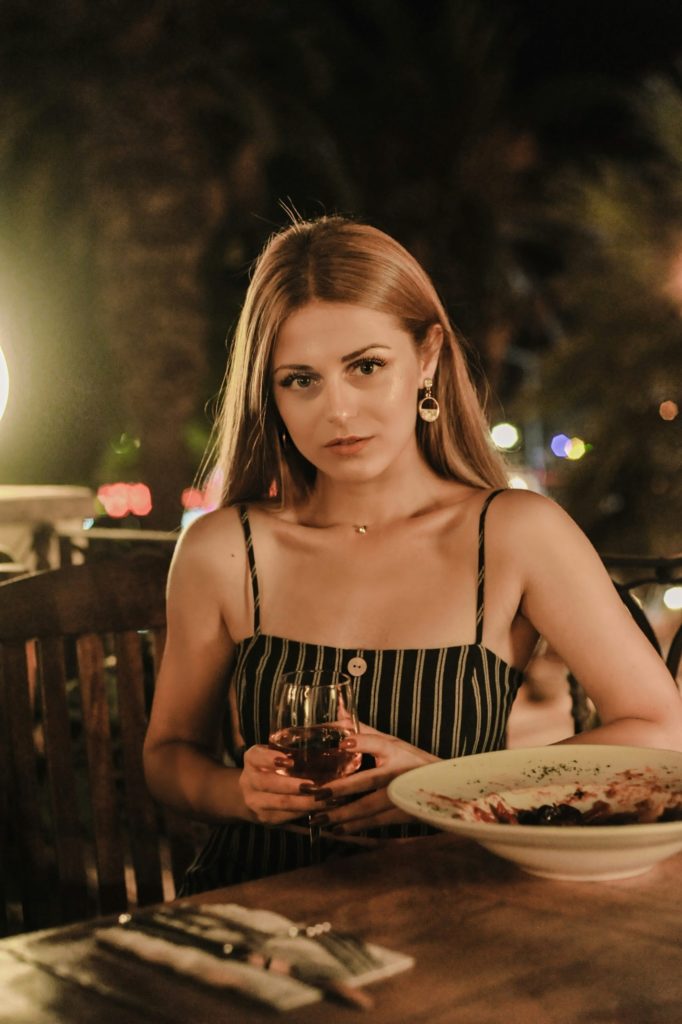 women's black spaghetti strap top