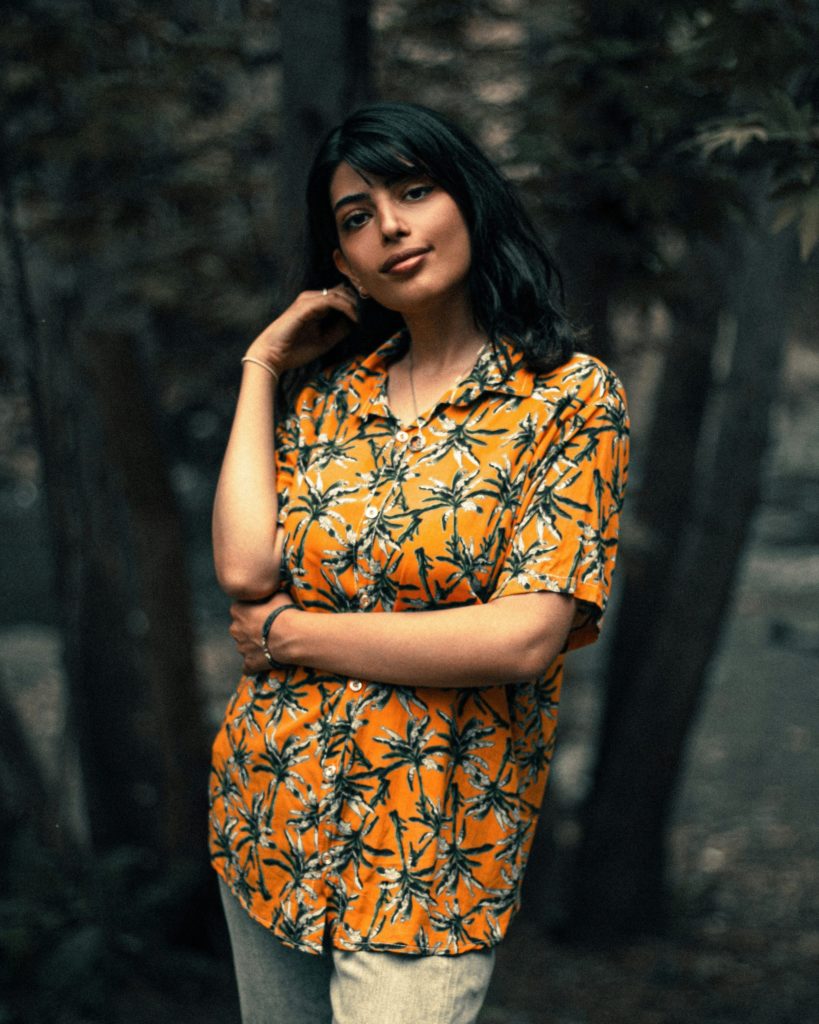 kyrgyzstan woman in a yellow shirt